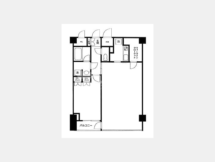 ４０２間取り図【VORT恵比寿Dual's】
