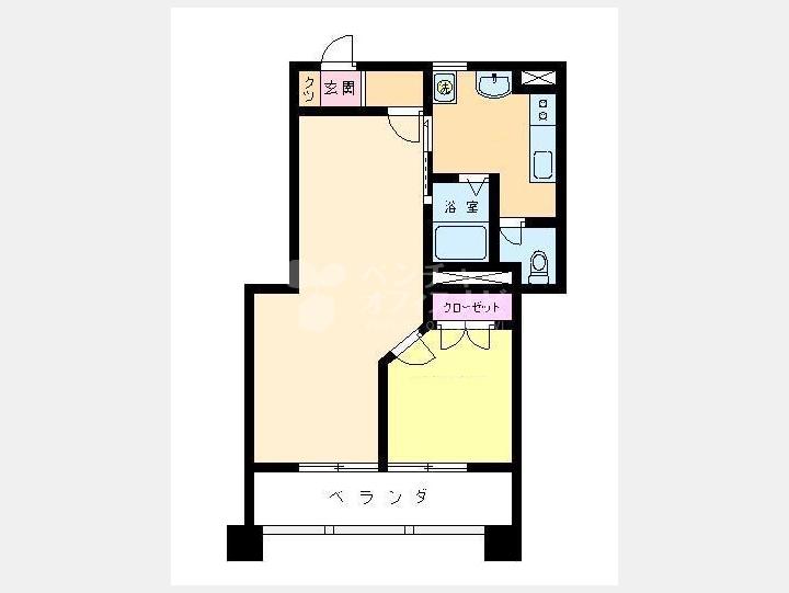 １１０４間取り図【第18宮廷マンション】