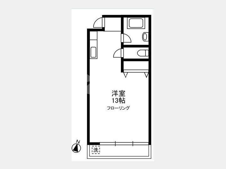 SOHOマンション間取り【サンホームズヤハギ 202号室】