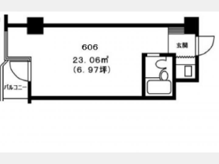 606間取り図【安田神保町マンション】
