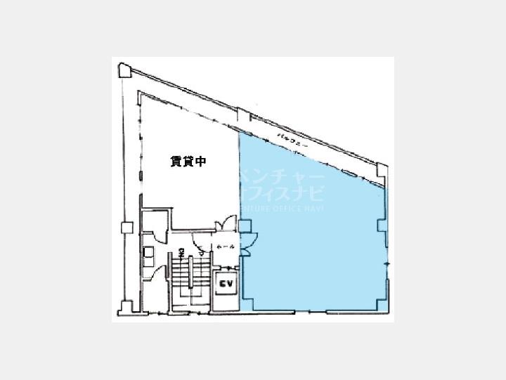 6A間取り図【第一古川ビル】