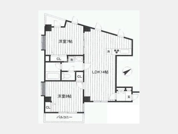 間取図 【エタニティーマンション和田第三】