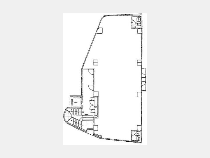 基準階間取り図　【駒込駅前ビル】　