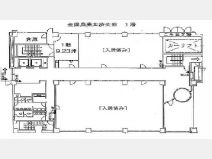 1階間取図　【全国農業共済会館】