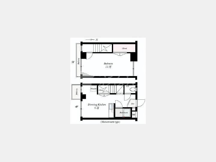 【リベール根岸】間取り図