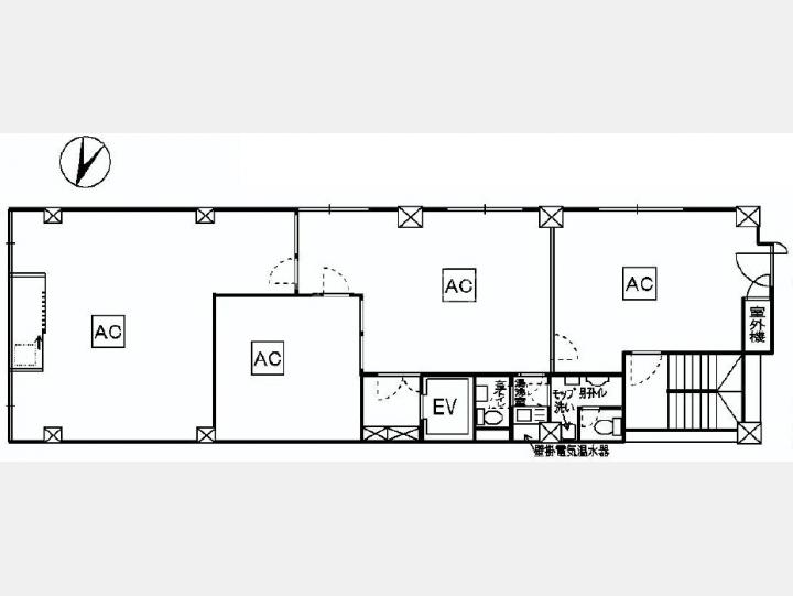 2F間取り図【橋本ビル】