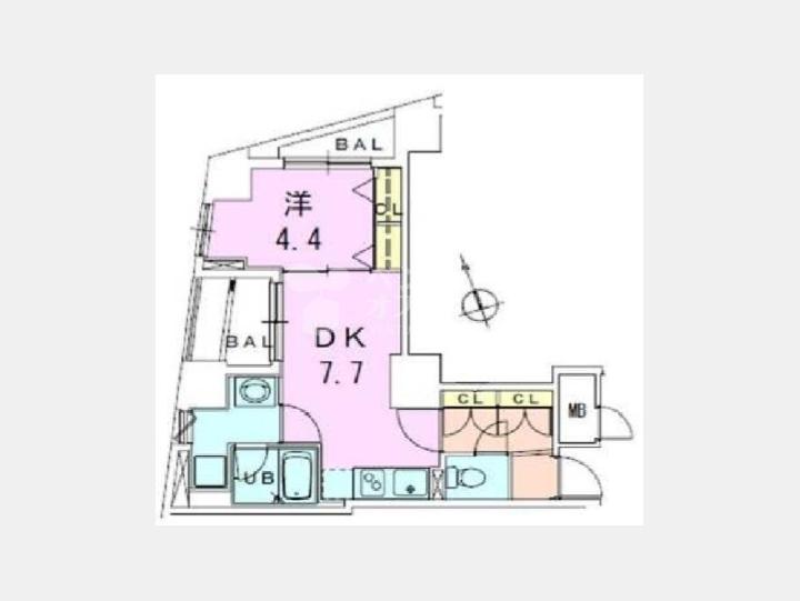 間取図【銀座レジデンス伍番館】