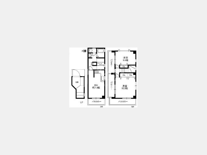 SOHOマンション間取り【西麻布テラスハウス】