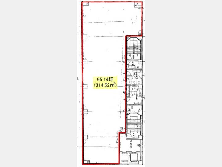渋谷三丁目スクエアビル　間取り図