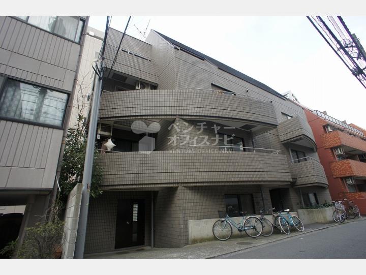 外観　綺麗なタイル張りのSOHOマンション　【クレセント恵比寿】