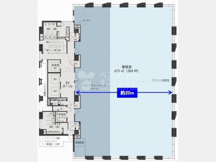 １１F間取り図【マークライト虎ノ門ビル】