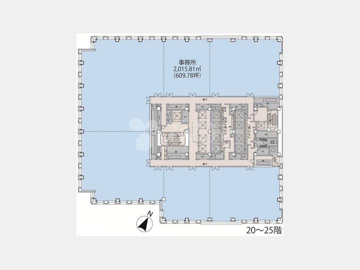 基準階間取り図【霞が関コモンゲート西館】