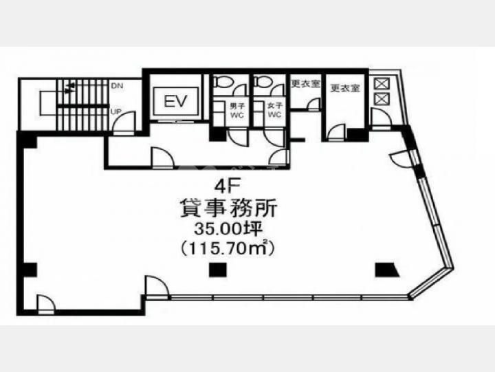 4階平面図【木村ビル】