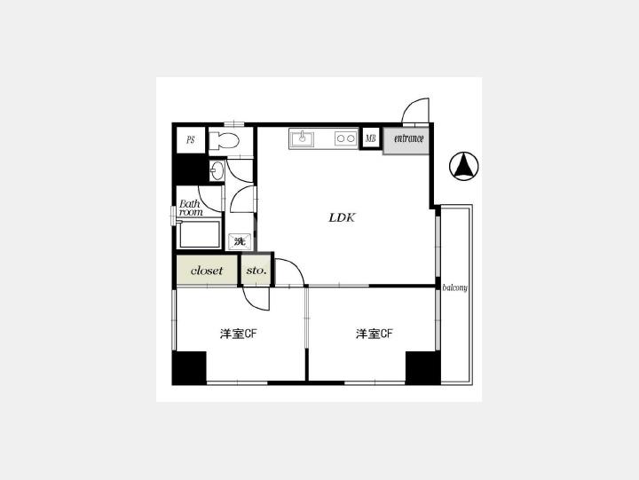 間取り図【成子坂ハイツ】