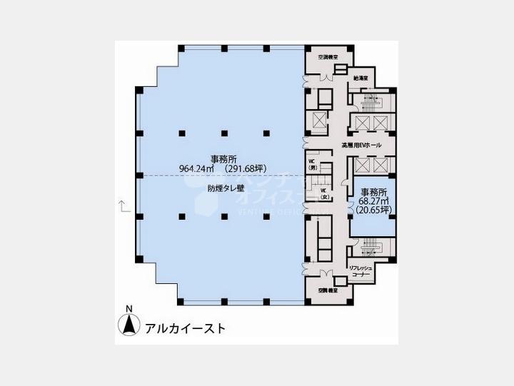 基準階間取り図【アルカイースト】