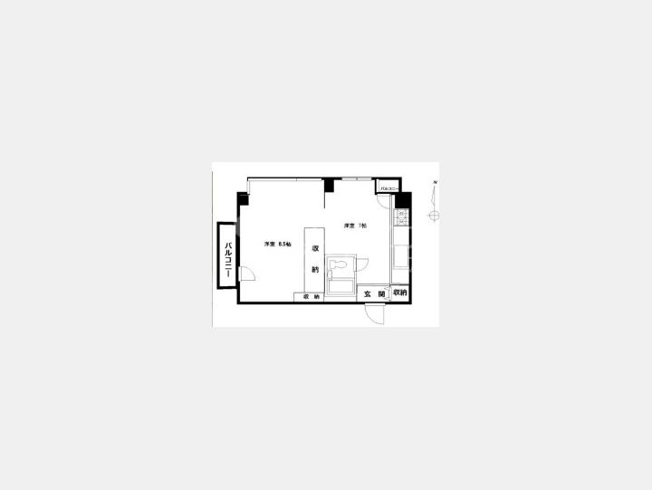 SOHOマンション間取り【ロジマン西麻布　602号室】