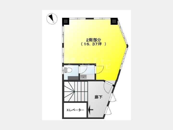 ２F間取り図【新宿久川ビル】