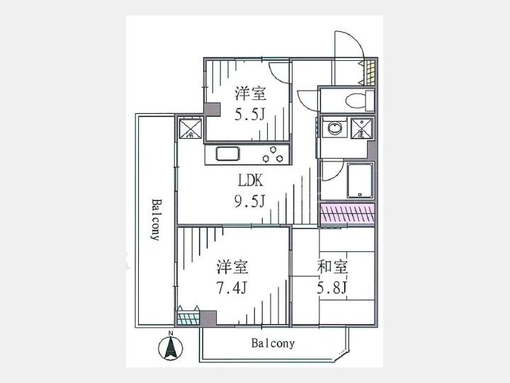 間取【新宿サマリヤマンション】