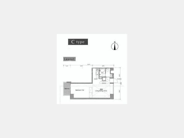 SOHOマンション【ALBA 401号室(間取り反転)】