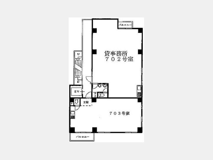 間取図　【ユニオンビル工新】