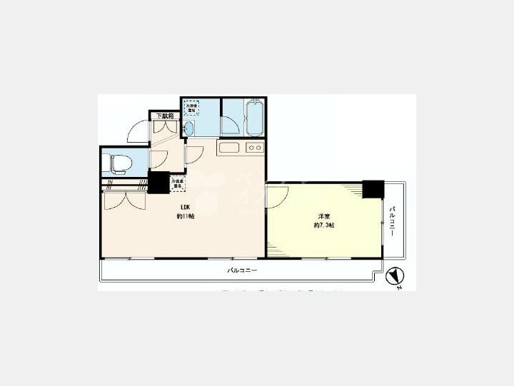 間取図　【キャッスルマンション西新宿】