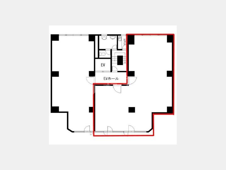 ４B間取り図【第六文成ビル】