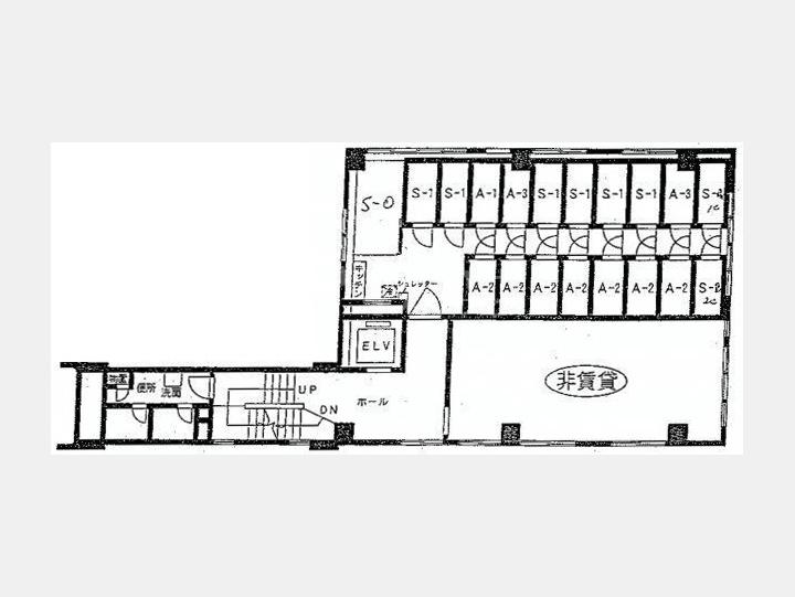 ２A３間取り図【矢板ビル】