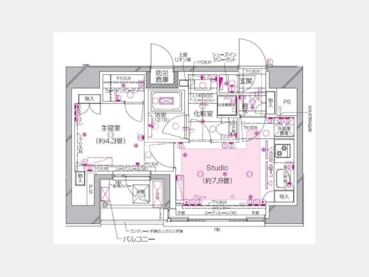 間取り図　【ピアース銀座8丁目】