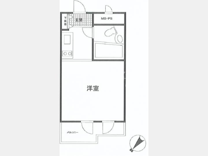 102間取り図【代々木上原ダイカンプラザ】