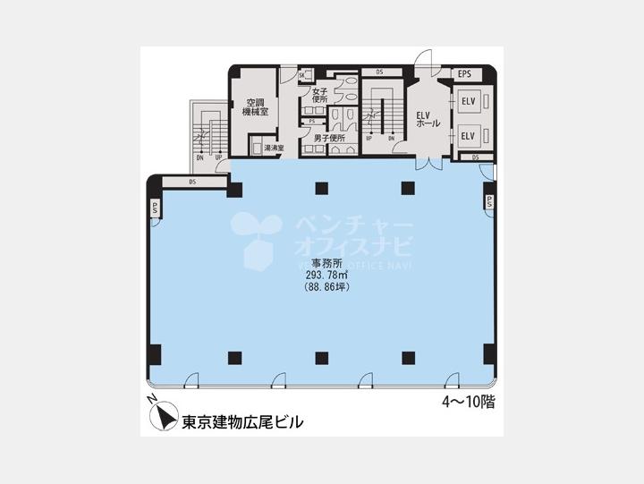 基準階間取り図【東京建物広尾ビル】