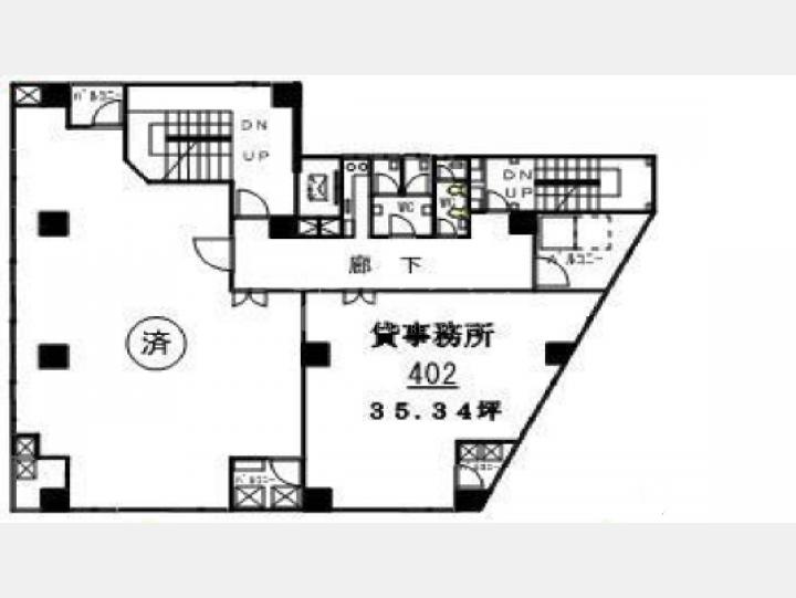 402間取り図【サンハイツ神田キタムラビル】