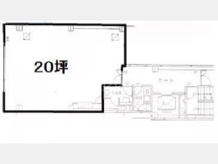 3階平面図【不動前ビル】