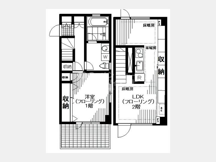 1-F間取り図【Casa DelRey OMOTESANDO】