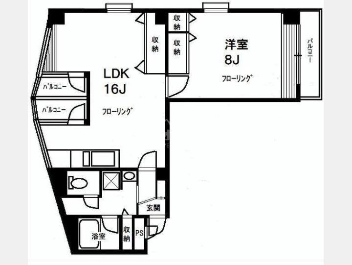 間取図　【ルミエール元麻布】