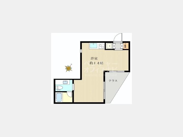 【谷中寺町ハウス】間取り図