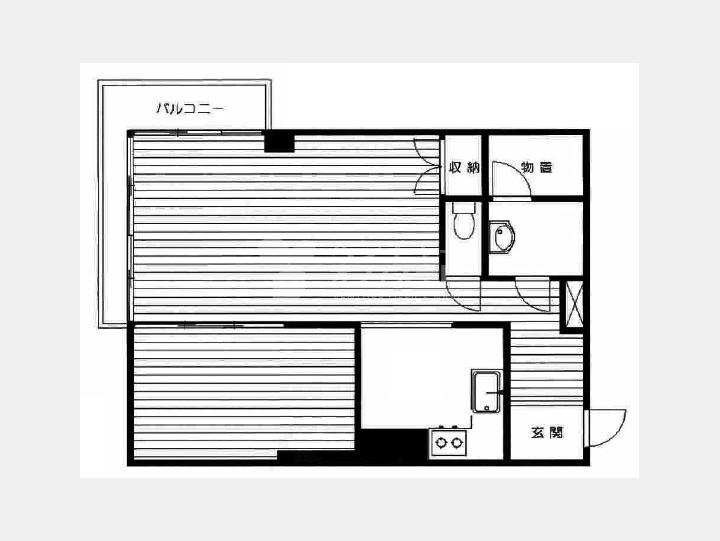 ４０２間取り図【渋谷原町アビタシオン】