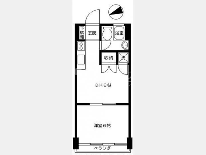 411間取り図 【中野住研コーポ】