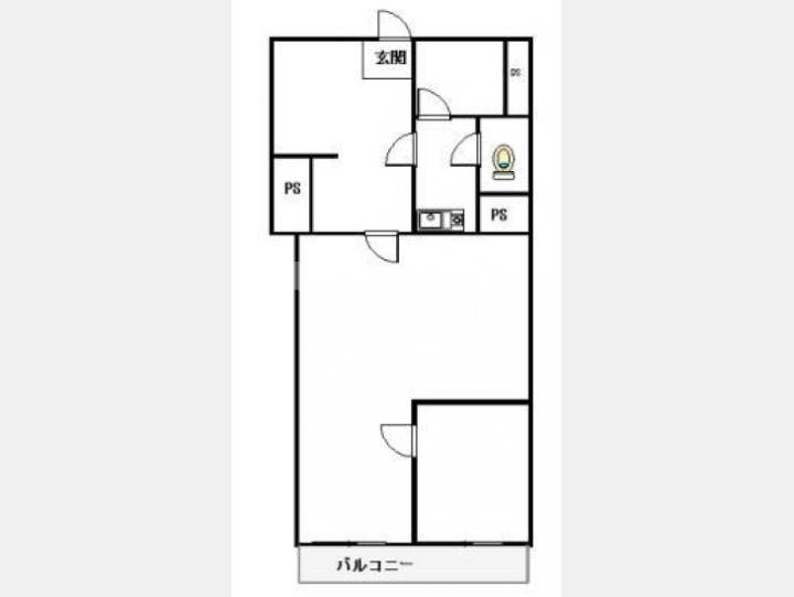 ４０２間取り図【コーポ天城】