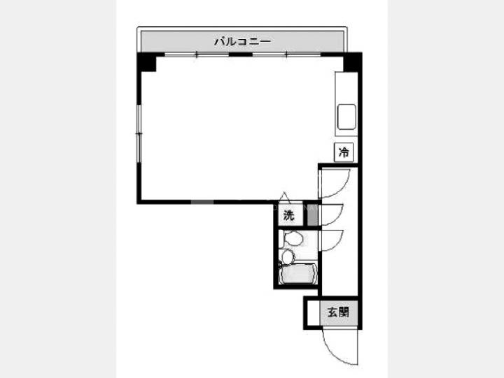 ３０４間取り図【代々木伊藤ローヤルコーポ】