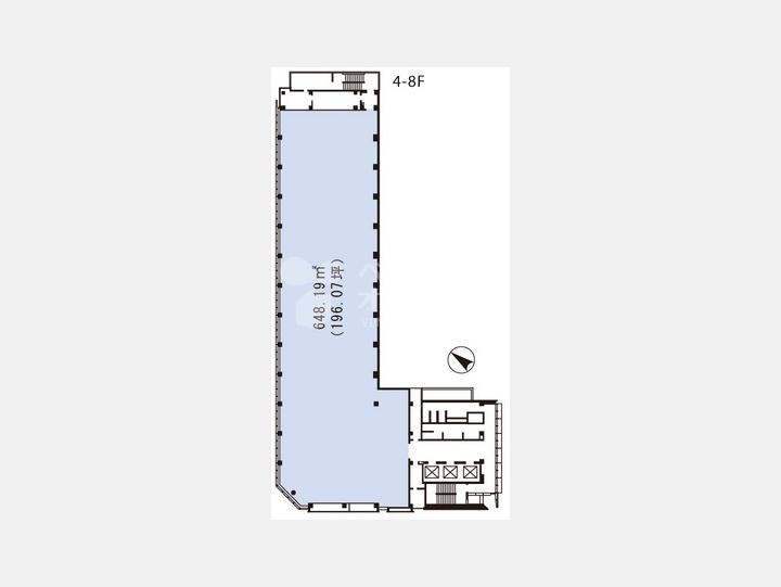 基準階間取り図　【渋谷スクエアA】