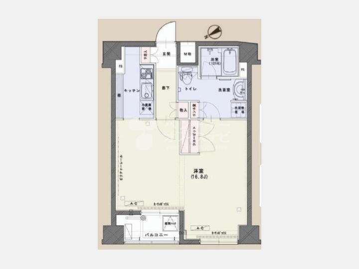 間取り図【ドルチェ日本橋キャナルシティー】