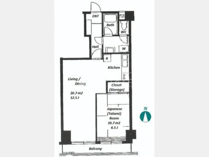 間取図　【グリーンキャピタル広尾】