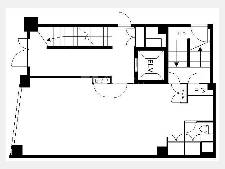１F間取り図【銀嶺ビル】